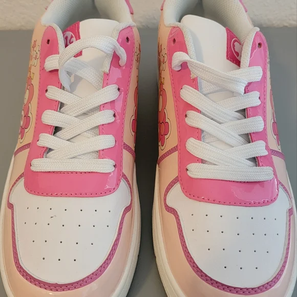 Women's Size 11 By Mattel Pink Barbie Casual Sneakers - Picture 1 of 5